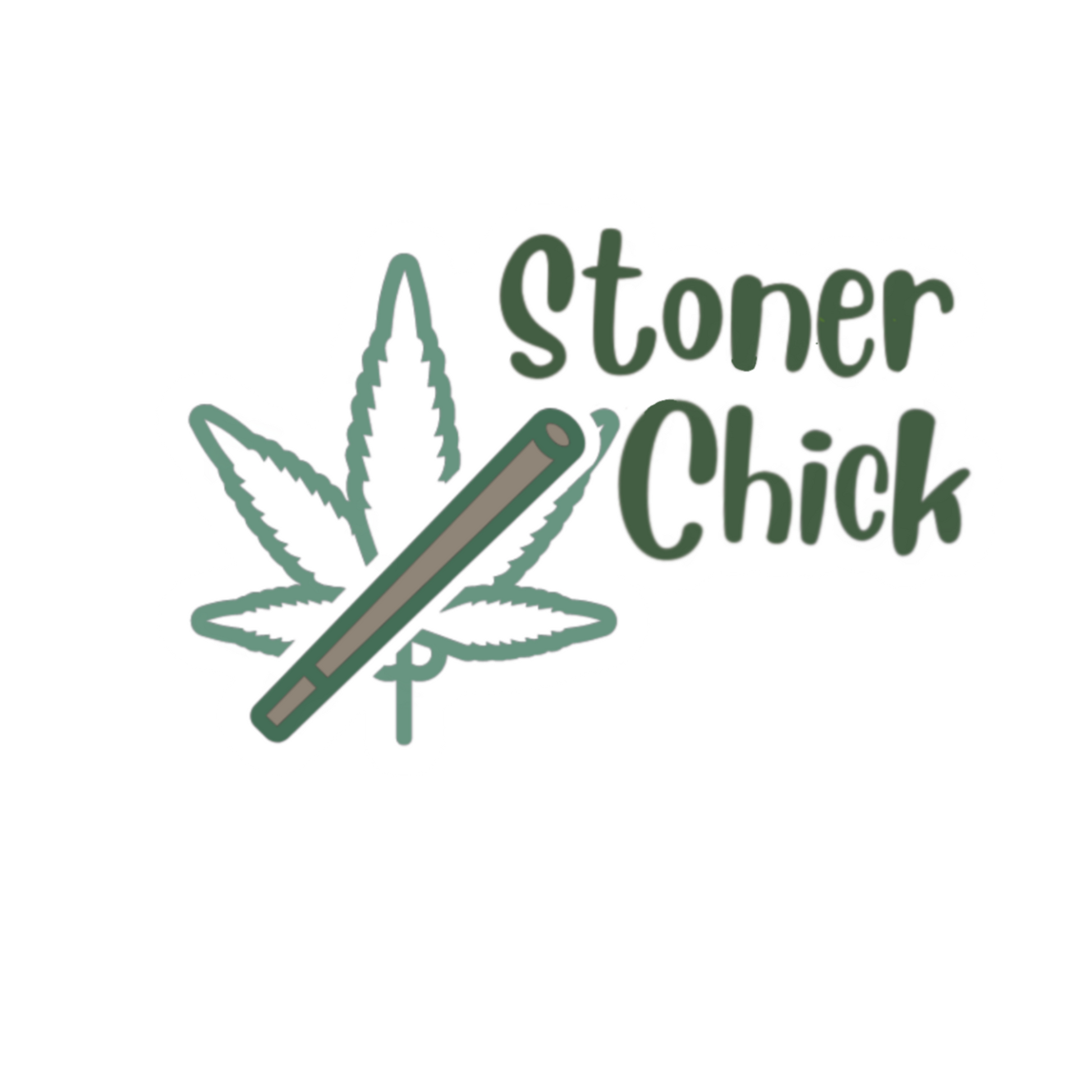 Stoner Chick Sticker- Water Bottle Sticker, Laptop Decal, Kindle Sticker - Brandi Renee Studio