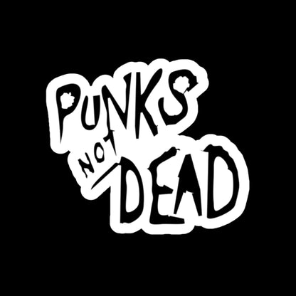 Punks Not Dead Sticker- Water Bottle Sticker, Skateboard Sticker, Laptop Decal - Brandi Renee Studio