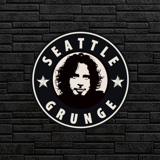 Seattle Grunge Cornell Sticker-Water Bottle Sticker, Laptop Sticker, Notebook Decal - Brandi Renee Studio