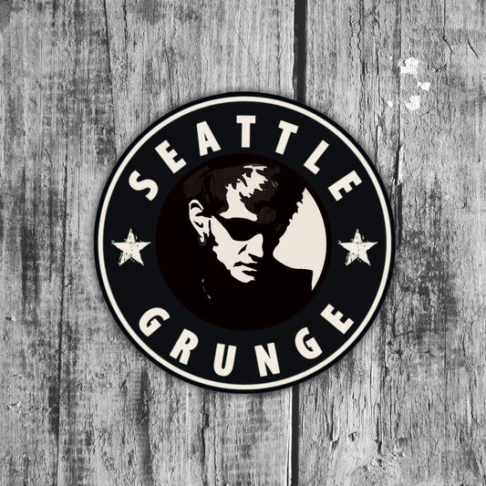 Seattle Grunge Staley Sticker-Water Bottle Sticker, Laptop Sticker, Notebook Decal - Brandi Renee Studio